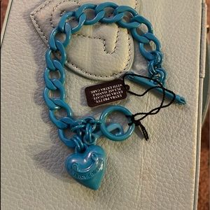 New with tags neon blue bracelet by juicy couture